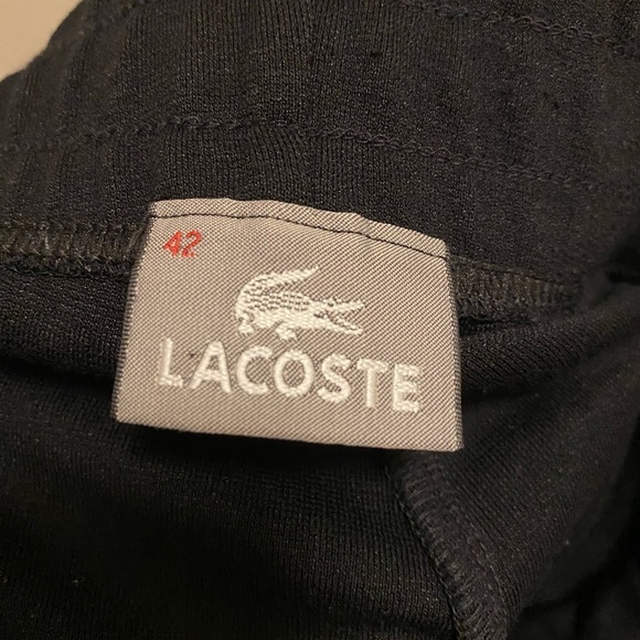 Lacoste Black Women's Pull-on Wide Leg Pants Size 42 - Picture 6 of 8